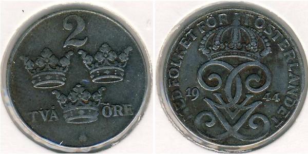 2 Ере Швеція Залізо Густав V (1858 - 1950)
