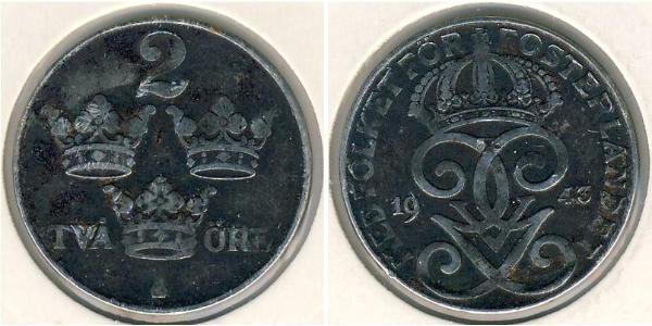 2 Ере Швеція Залізо Густав V (1858 - 1950)
