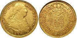 2 Ескудо Нова Ґранада (1717 - 1819) Золото Фердинанд VII король Іспанії (1784-1833)