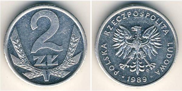 2 Злотий Польська Народна Республіка (1952-1990) Алюміній 