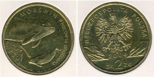 2 Злотий Республіка Польща (1991 - ) Латунь 