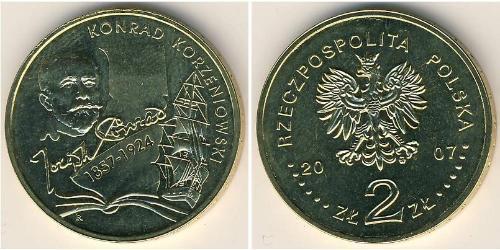 2 Злотий Республіка Польща (1991 - ) Латунь 