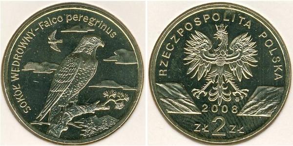 2 Злотий Республіка Польща (1991 - ) Латунь 