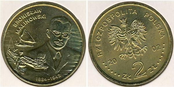 2 Злотий Республіка Польща (1991 - ) Латунь 