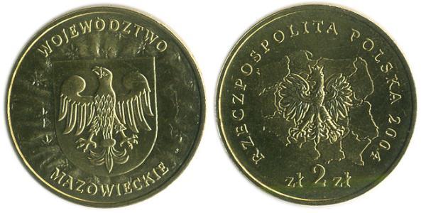 2 Злотий Республіка Польща (1991 - ) Латунь 