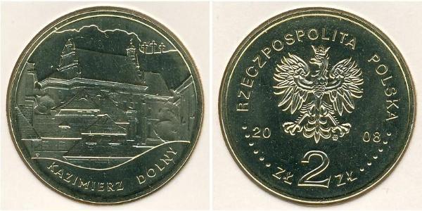 2 Злотий Республіка Польща (1991 - ) Латунь 