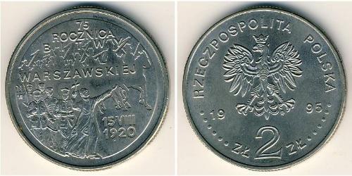 2 Злотий Республіка Польща (1991 - ) Нікель/Мідь 