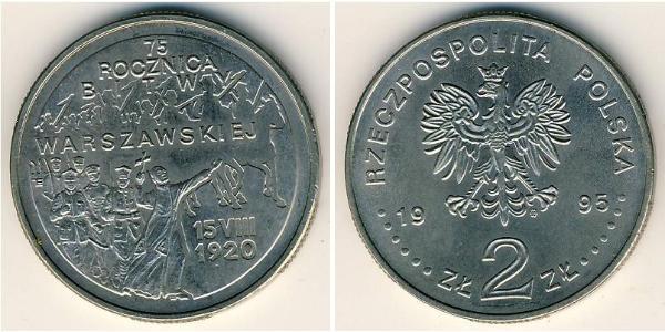 2 Злотий Республіка Польща (1991 - ) Нікель/Мідь 