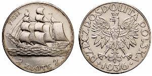 2 Злотий Польська республіка (1918 - 1939) Срібло 