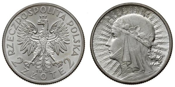 2 Злотый Польская Республика (1918 - 1939)  