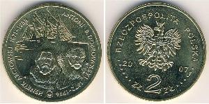 2 Злотый Республика Польша (1991 - ) Латунь 