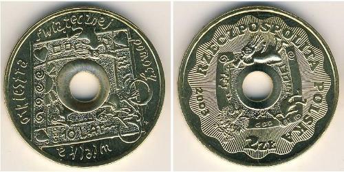 2 Злотый Республика Польша (1991 - ) Латунь 