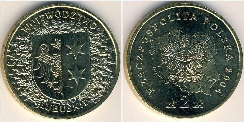 2 Злотый Республика Польша (1991 - ) Латунь 