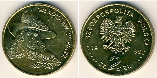 2 Злотый Республика Польша (1991 - ) Латунь 