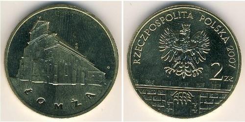2 Злотый Республика Польша (1991 - ) Латунь 