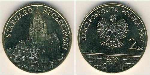 2 Злотый Республика Польша (1991 - ) Латунь 