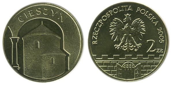 2 Злотый Республика Польша (1991 - ) Латунь 