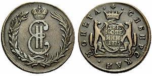 2 Копейка Российская империя (1720-1917) Медь Екатерина II (1729-1796)