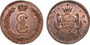 2 Копейка Российская империя (1720-1917) Медь Екатерина II (1729-1796)