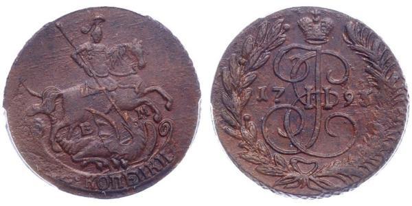 2 Копійка Російська імперія (1720-1917)  Катерина II (1729-1796)