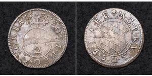 2 Крейцер Германия Серебро Максимилиан I (курфюрст Баварии)(1573 – 1651)
