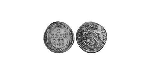 2 Крейцер Баден-Дурлах (1535 - 1771) Срібло 
