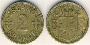 2 Крона Исландия Алюминий/Бронза 