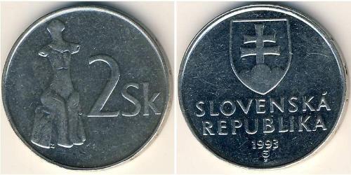 2 Крона Словакия Никель 