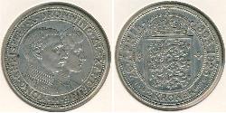 2 Крона Дания Серебро Кристиан X (король Дании) (1870 - 1947)