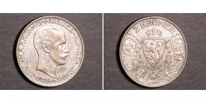 2 Крона Королевство Норвегия (1905 - ) Серебро Хокон VII (1872 - 1957)