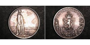 2 Крона Королевство Норвегия (1905 - ) Серебро Хокон VII (1872 - 1957)