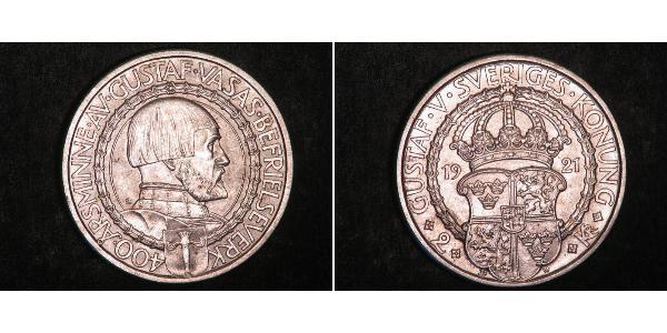 2 Крона Швеция Серебро 