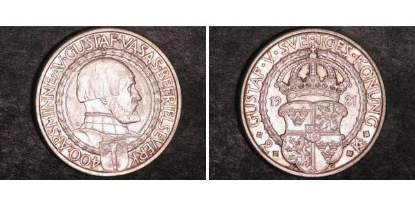 2 Крона Швеция Серебро 