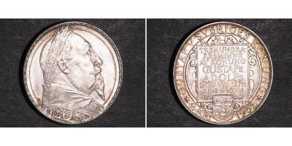 2 Крона Швеция Серебро Густав II Адольф(1594 – 1632)