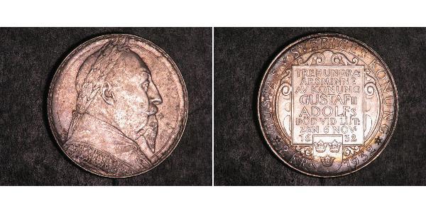 2 Крона Швеция Серебро Густав II Адольф(1594 – 1632)