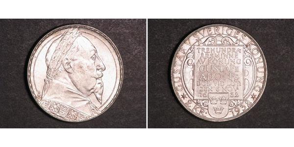 2 Крона Швеция Серебро Густав II Адольф(1594 – 1632)