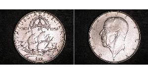2 Крона Швеція Срібло Густав V (1858 - 1950)