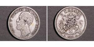 2 Крона Швеція Срібло Оскар II (1829-1907)