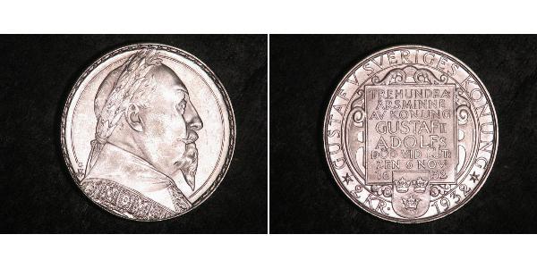 2 Крона Швеція Срібло Густав II Адольф Ваза (1594 – 1632)