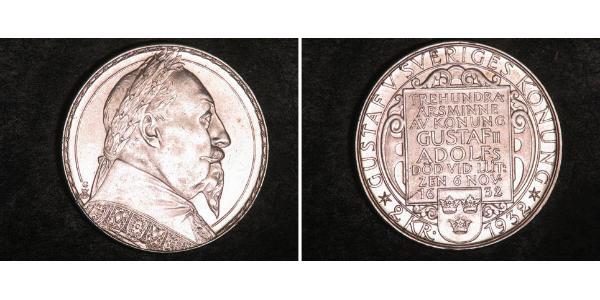 2 Крона Швеція Срібло Густав II Адольф Ваза (1594 – 1632)