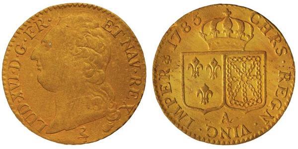 2 Луидор Королевство Франция (843-1791) Золото Людовик XVI (1754 - 1793)