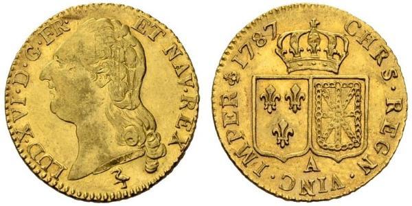 2 Луидор Королевство Франция (843-1791) Золото Людовик XVI (1754 - 1793)