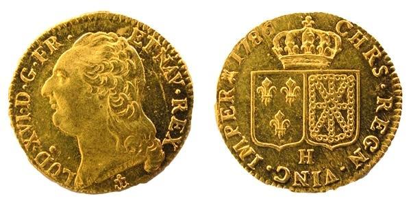 2 Луидор Королевство Франция (843-1791) Золото Людовик XVI (1754 - 1793)