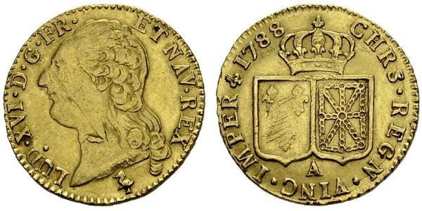 2 Луидор Королевство Франция (843-1791) Золото Людовик XVI (1754 - 1793)