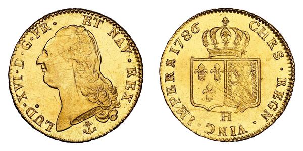 2 Луидор Королевство Франция (843-1791) Золото Людовик XVI (1754 - 1793)