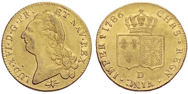 2 Луидор Франция / Королевство Франция (843-1791) Золото Людовик XVI (1754 - 1793)