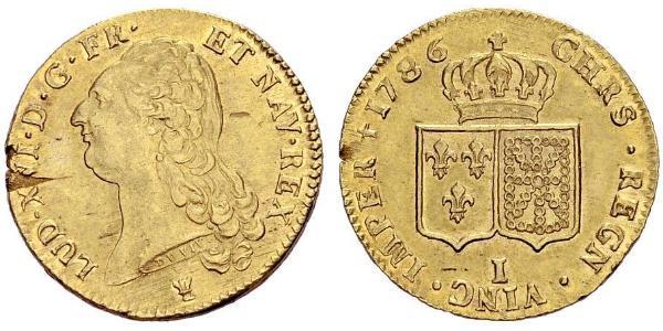 2 Луидор Франция / Королевство Франция (843-1791) Золото Людовик XVI (1754 - 1793)