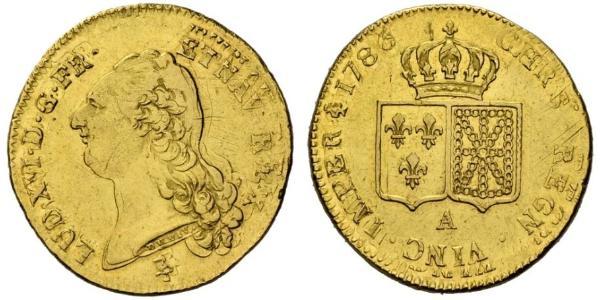 2 Луидор Франция / Королевство Франция (843-1791) Золото Людовик XVI (1754 - 1793)