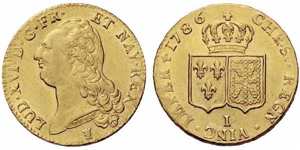 2 Луидор Франция / Королевство Франция (843-1791) Золото Людовик XVI (1754 - 1793)