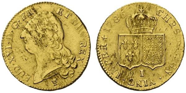 2 Луидор Франция / Королевство Франция (843-1791) Золото Людовик XVI (1754 - 1793)